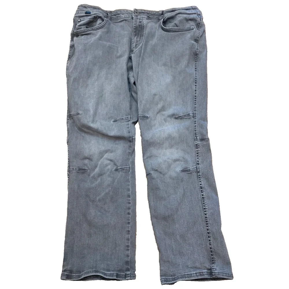 Kuhl‎ Pants Mens 40X30 Rydr Jean Gray Gusseted Canvas Articulated Knee